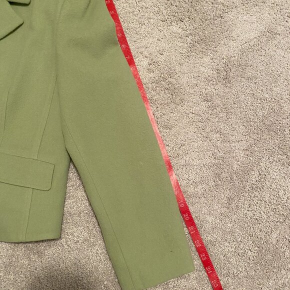 Burberry Cashmere Jacket Womens size 12 - Green - Picture 7 of 10
